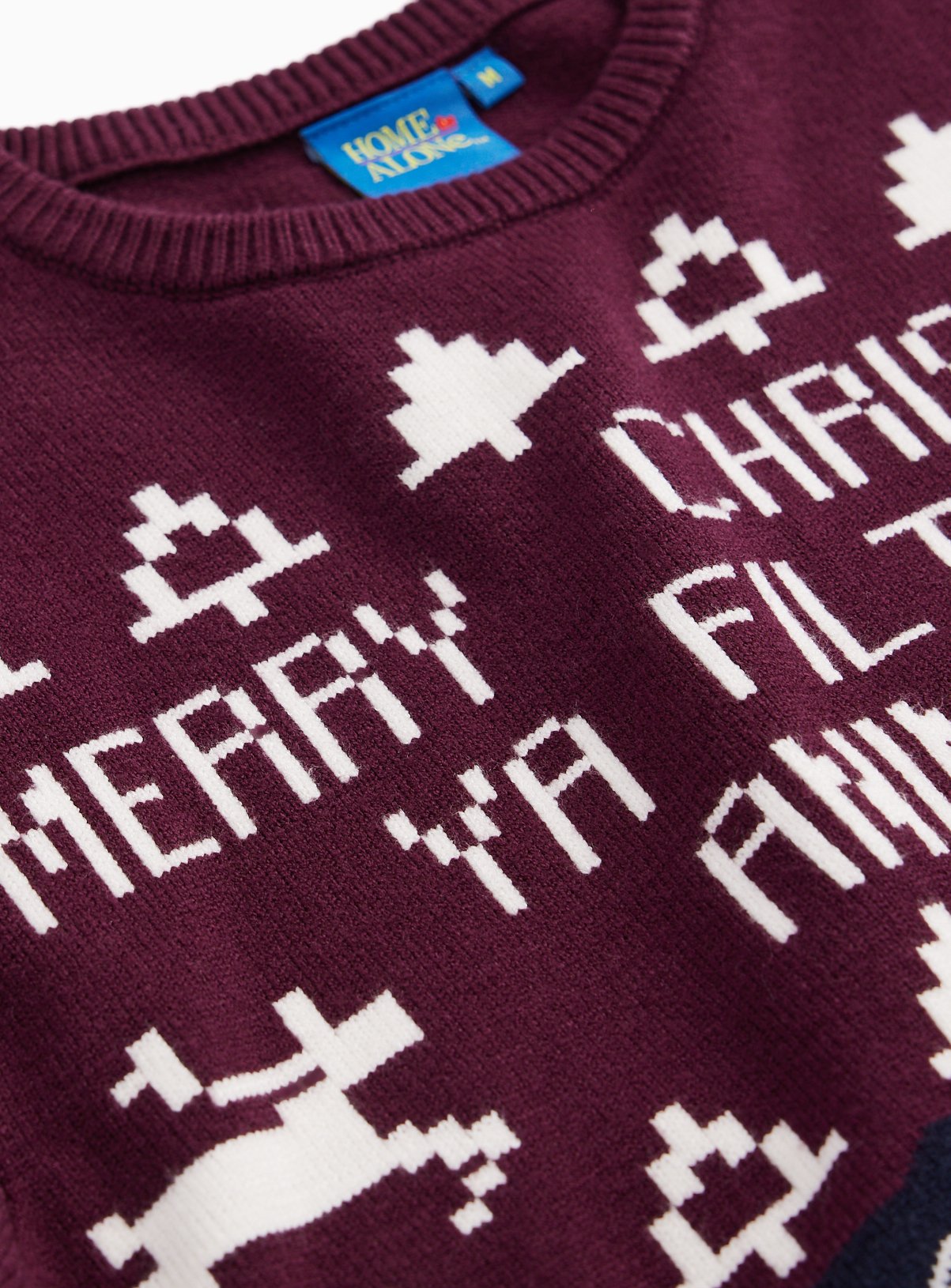 Home Alone Dark Red Christmas Jumper XXL - Image 3 thumbnail